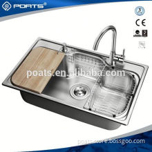 Sample available factory directly stainess steel kitchen sink of POATS